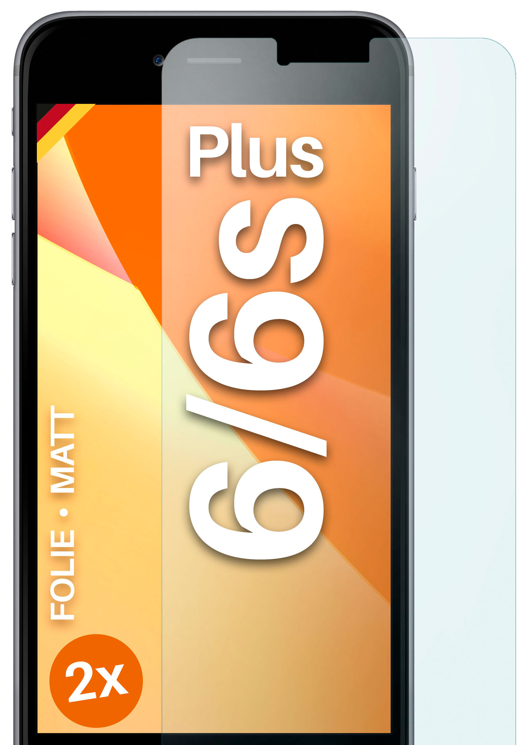 MOEX 3x 6s Plus Plus) 6 Displayschutz(für Apple matt iPhone Schutzfolie, 