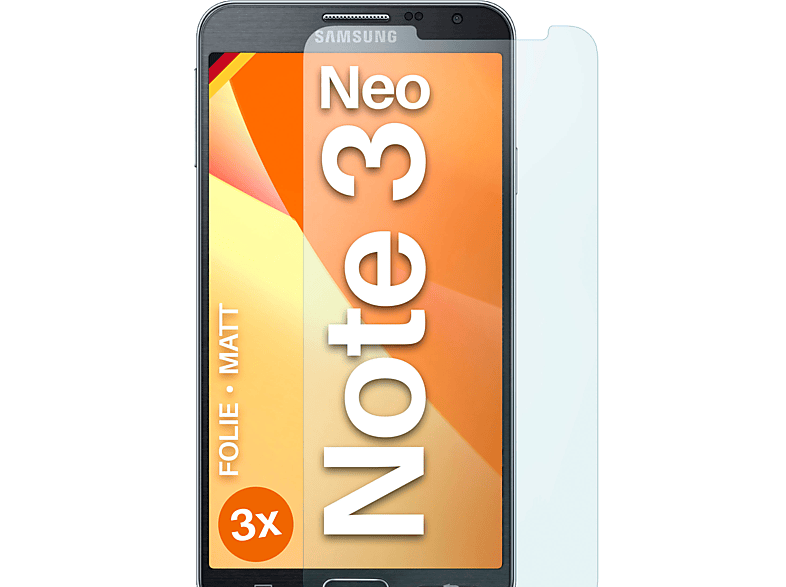 3x Note MOEX 3 Displayschutz(für Neo) Samsung Schutzfolie, Galaxy matt