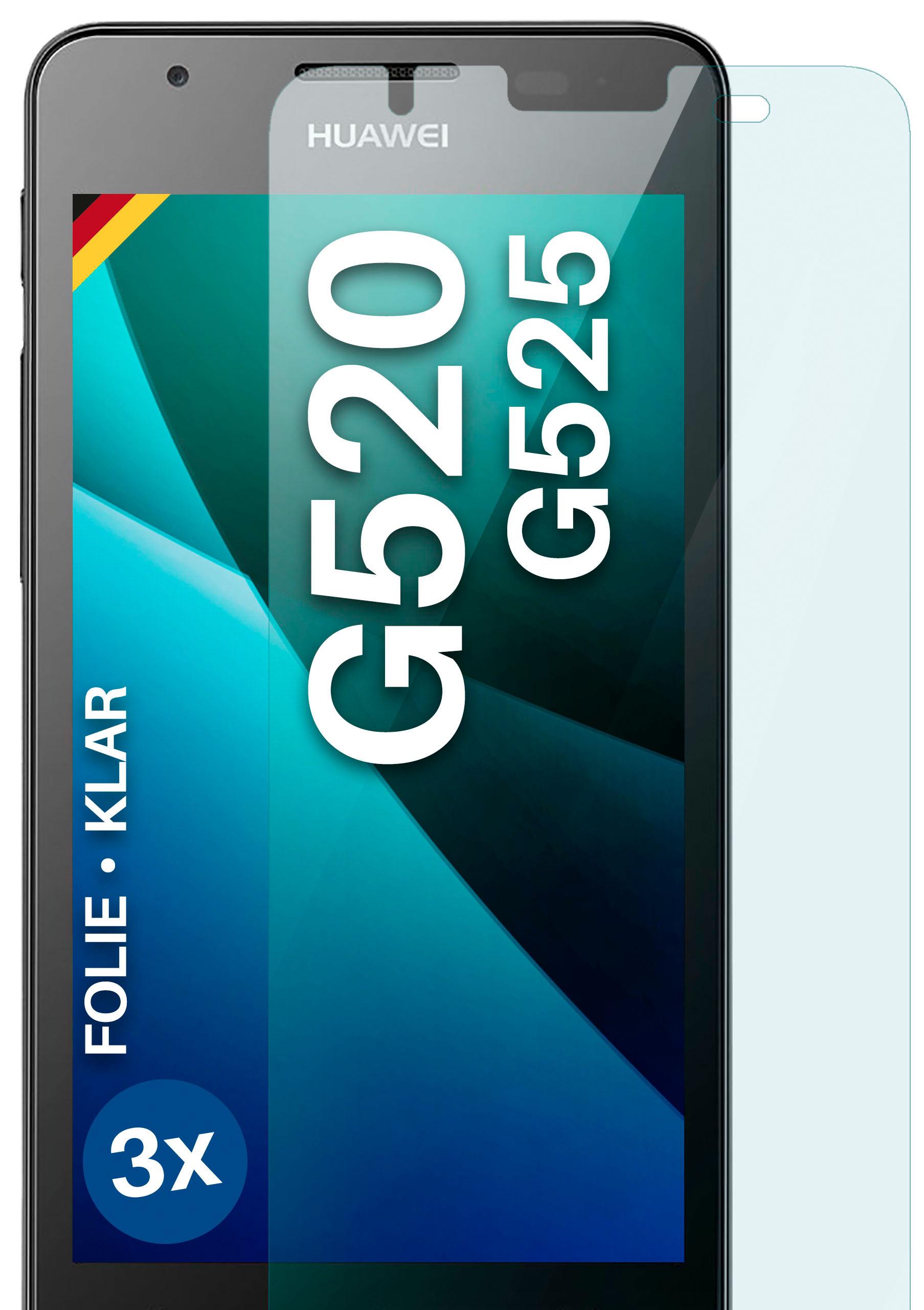 MOEX 3x Schutzfolie, G520/525) Huawei klar Displayschutz(für Ascend