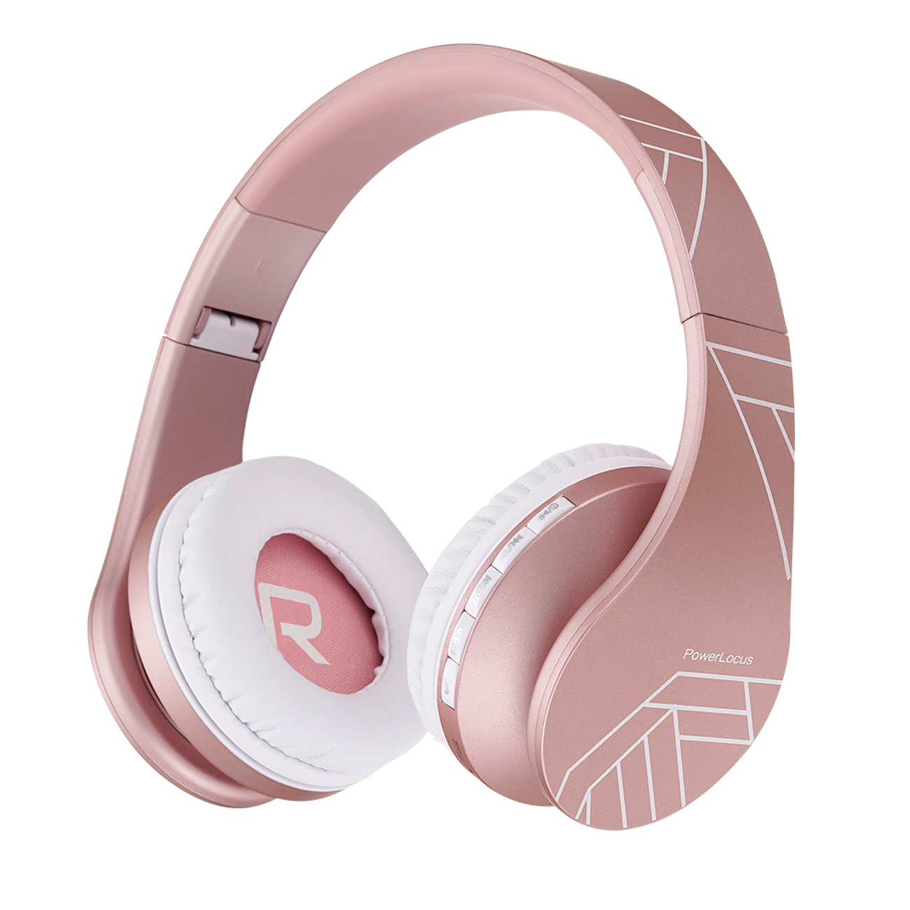 Rose Kopfhörer Gold POWERLOCUS Over-ear collection P1, Lines Bluetooth