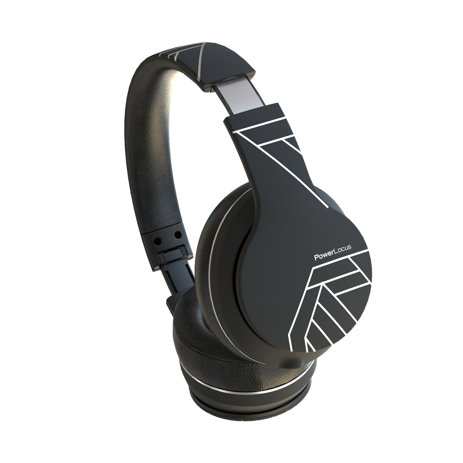 Over-ear POWERLOCUS P6, Schwarz/Zilver Bluetooth Kopfhörer