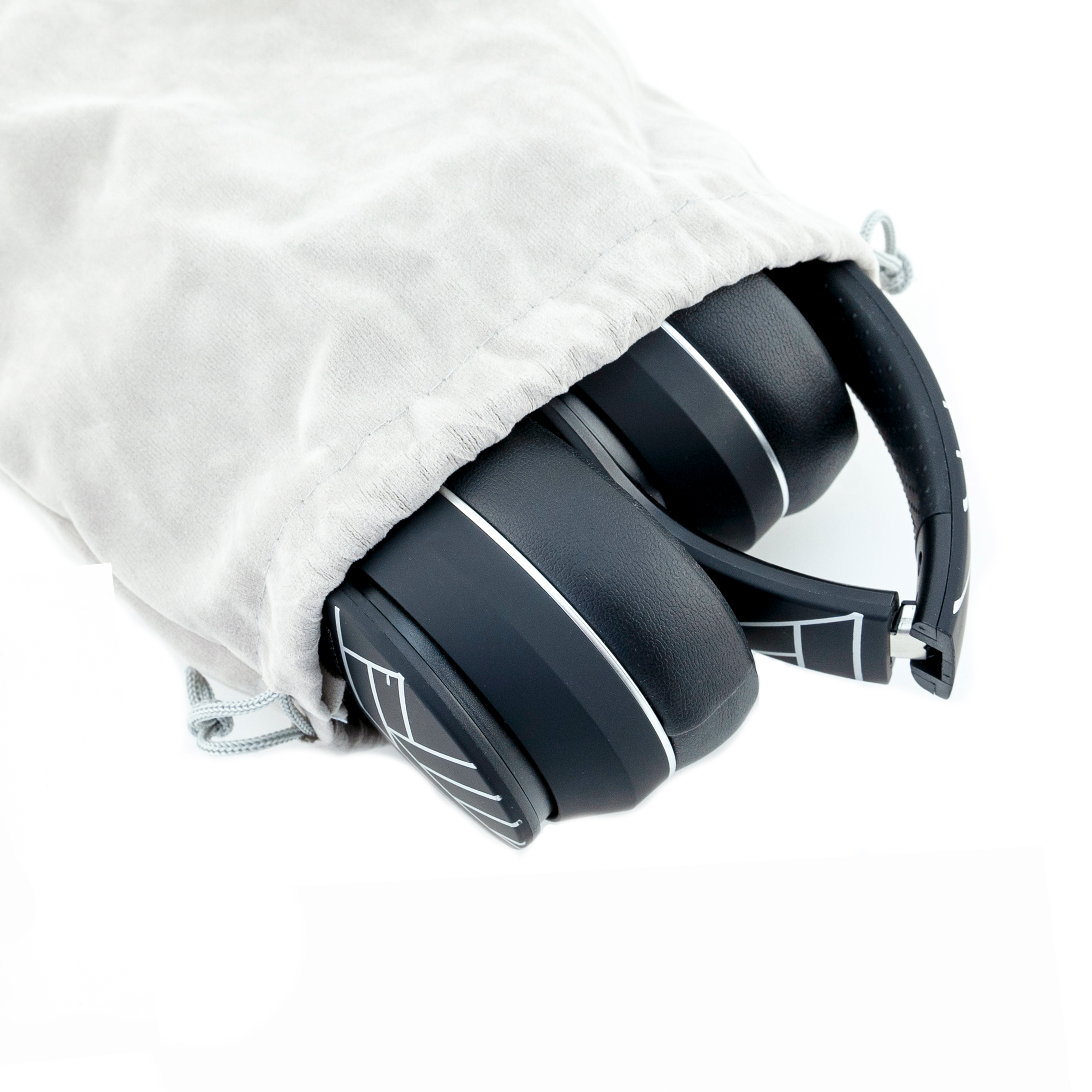 P6, Schwarz/Zilver Bluetooth Kopfhörer POWERLOCUS Over-ear