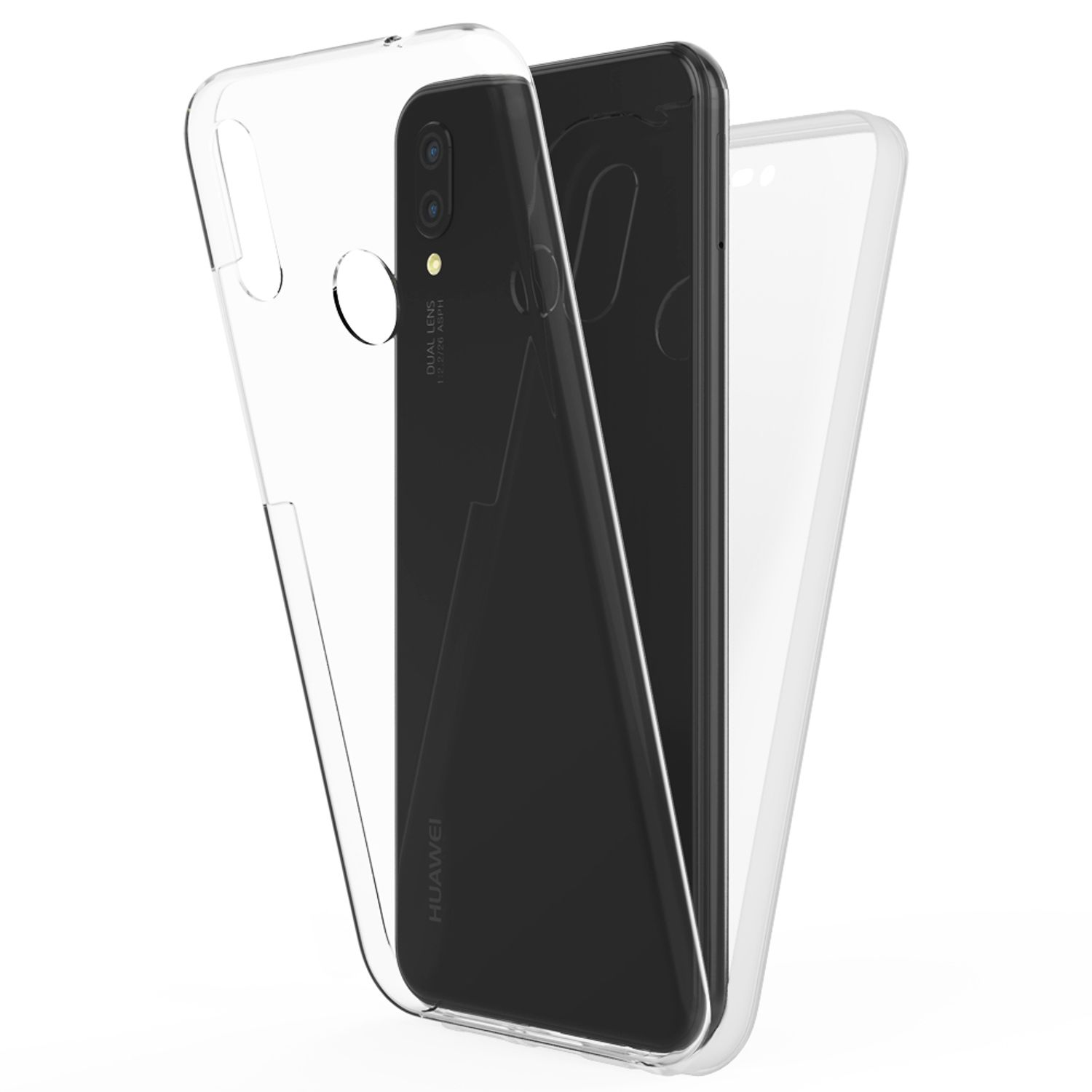 NALIA Klare P Transparent 360 Grad (2018), Smart Hülle, Backcover, Huawei, Plus