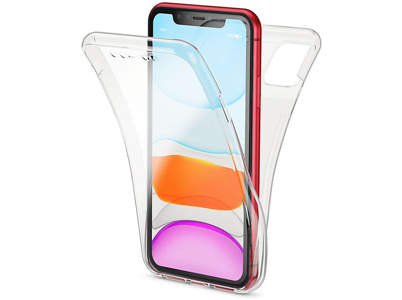 NALIA Klare 360 Grad Silikon Hülle, Backcover, Apple, iPhone 11, Transparent MediaMarkt