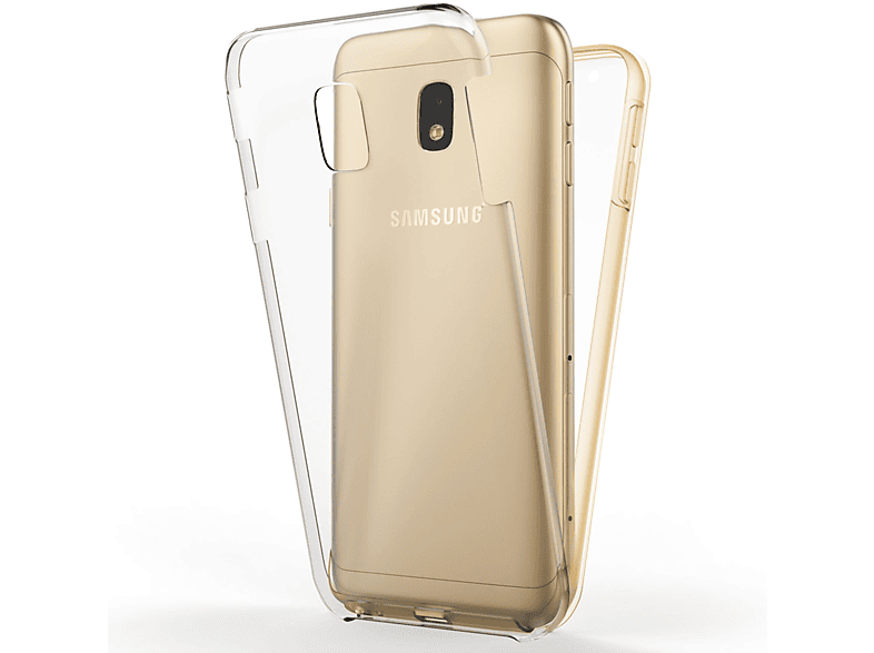 NALIA Klare 360 Grad Hülle, Backcover, Samsung, Galaxy J5 (2017), Gold
