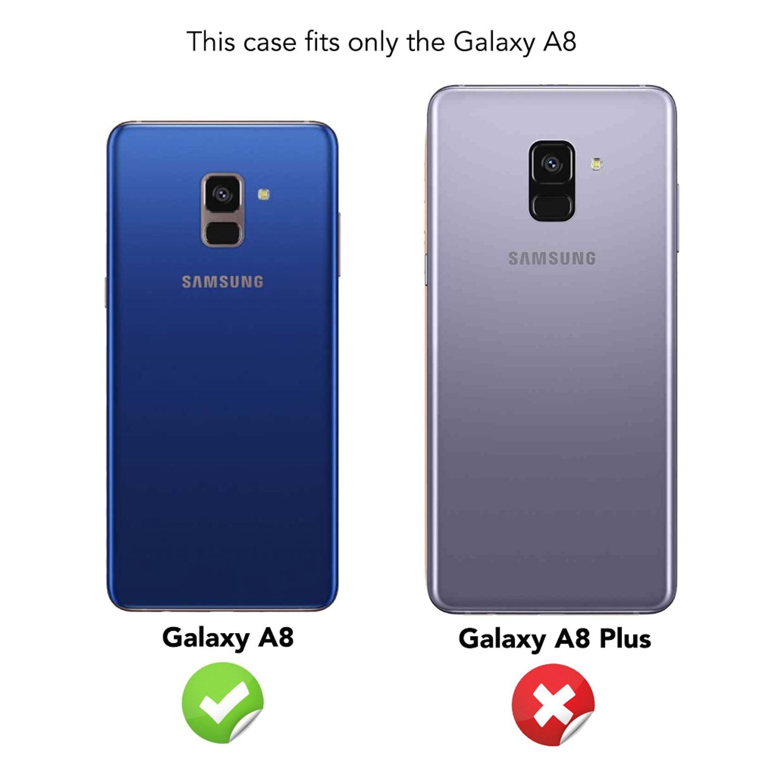 Hülle, A8 Glitzer Schwarz Galaxy Backcover, (2018), NALIA Samsung,