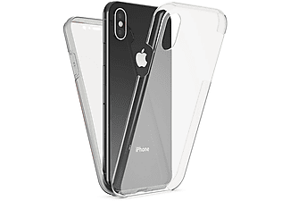 NALIA Klare 360 Grad Hülle, Backcover, Apple, iPhone XS Max, Schwarz