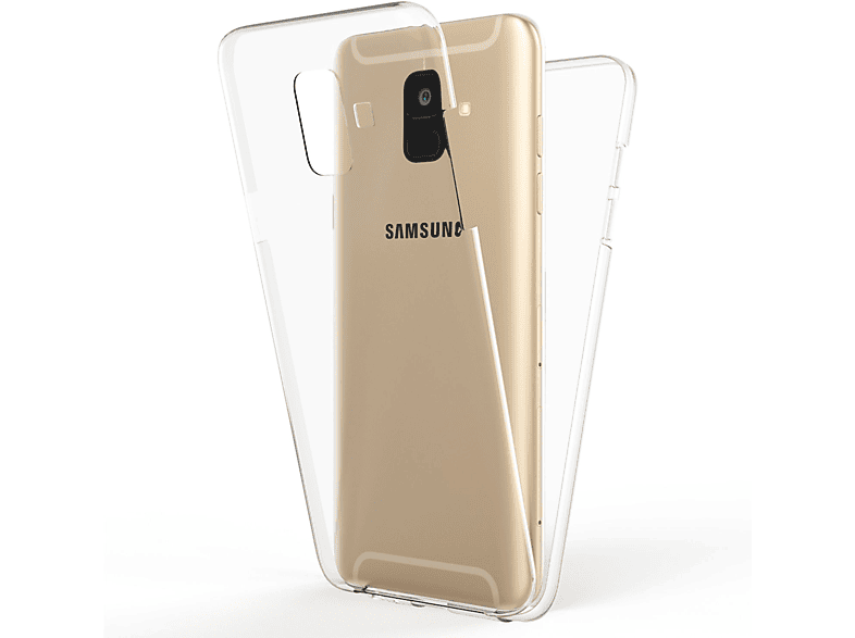NALIA Klare 360 Grad Hülle, Backcover, Samsung, Galaxy A6, Transparent
