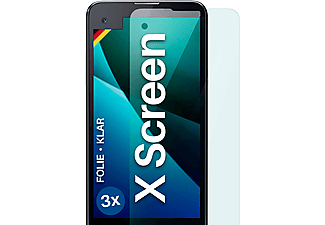MOEX 3x Schutzfolie, klar Displayschutz(für LG X Screen)