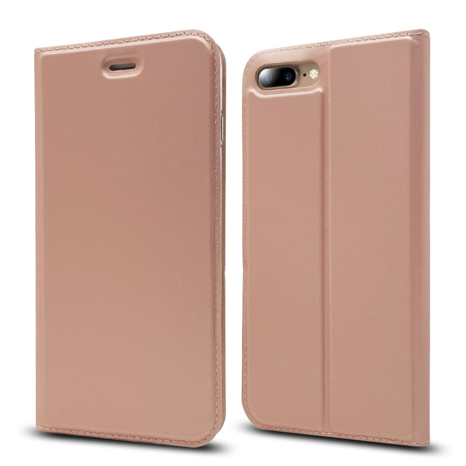 Case Flip Magnetverschluss, Plus NALIA iPhone Klapphülle Flip Apple, 7 8 iPhone verfügbar Plus, Nicht mit Cover,