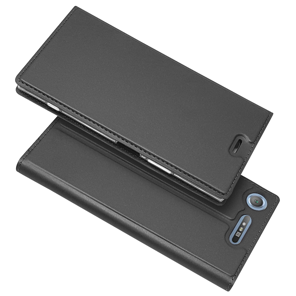 Flip XZ1, Schwarz NALIA Cover, mit Flip Xperia Magnetverschluss, Klapphülle Sony, Case