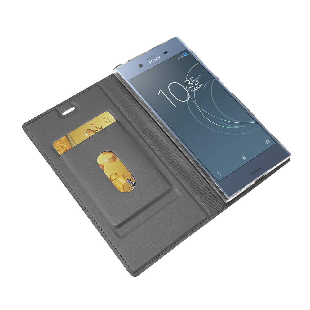 NALIA Flip Magnetverschluss, mit Case Schwarz Klapphülle XZ1, Sony, Flip Xperia Cover,