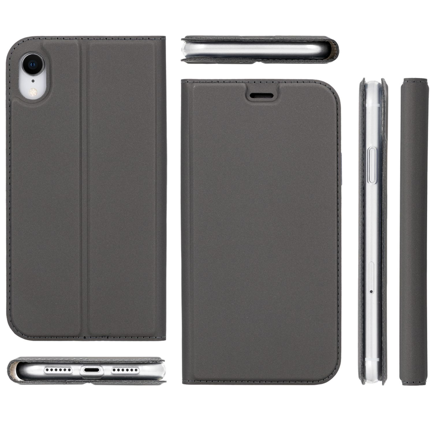Flip mit Klapphülle Case XR, Flip NALIA Cover, Apple, Magnetverschluss, Schwarz iPhone