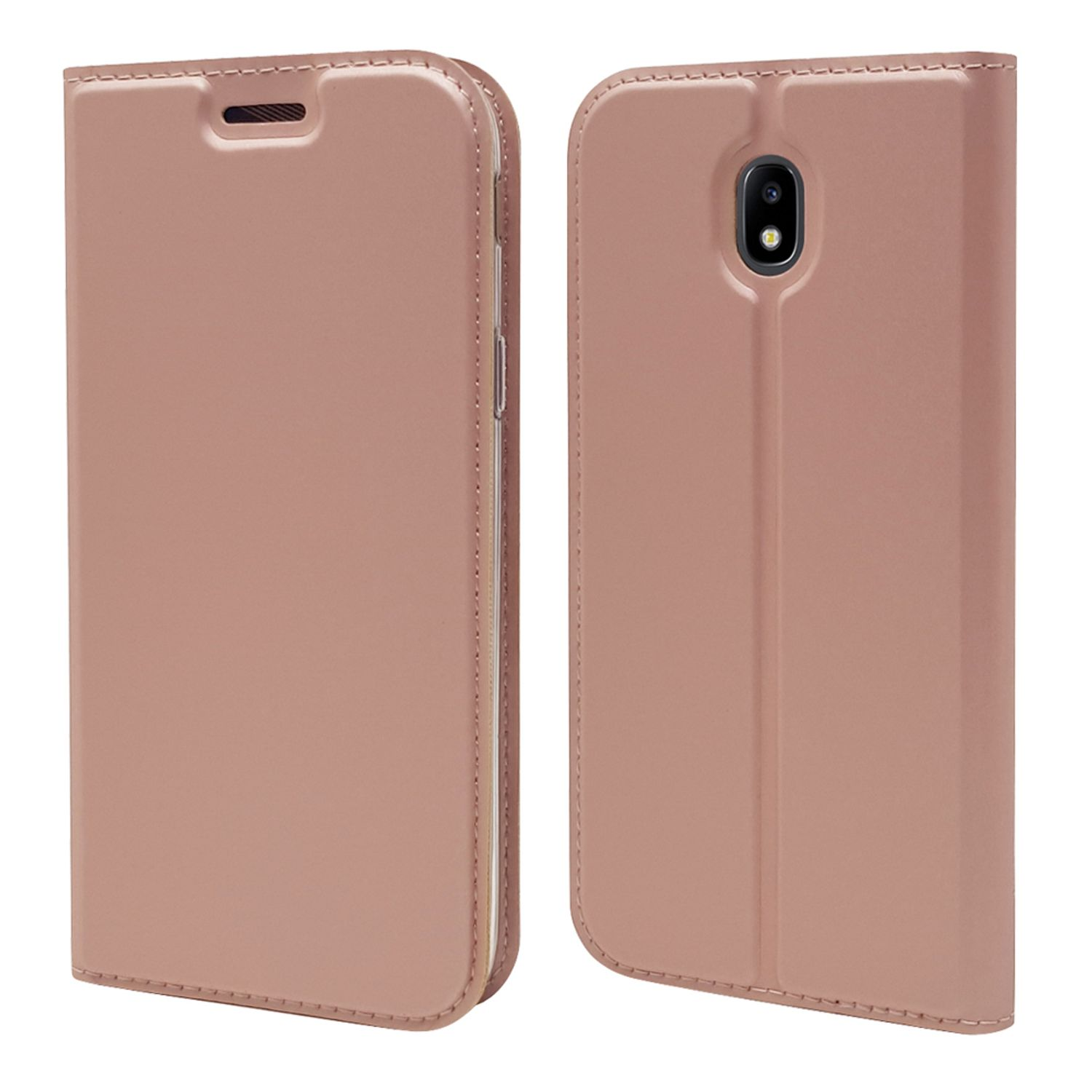 NALIA Flip Case Klapphülle mit Cover, verfügbar Nicht Samsung, Galaxy Flip Magnetverschluss, (2017), J7