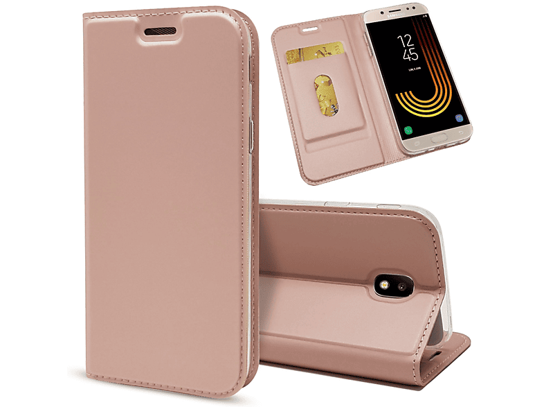 NALIA Flip Case Klapphülle mit Magnetverschluss, Flip Cover, Samsung, Galaxy J7 (2017), Nicht verfügbar