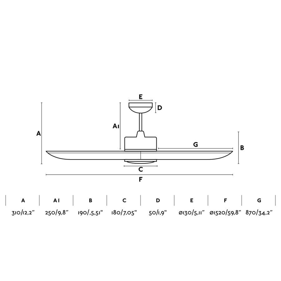 FARO Braun Tonic Watt) Deckenventilator (18