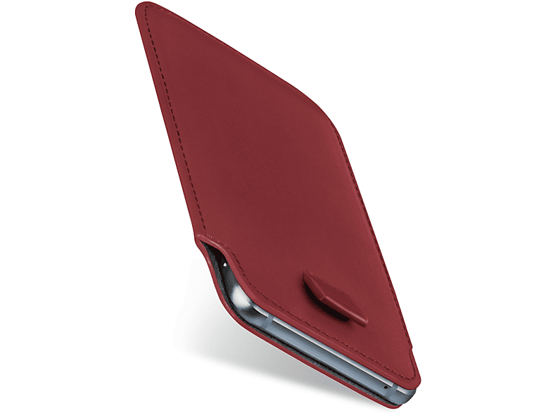 [Mit Bonus] MOEX Slide Case, Full iPhone / Cover, X Apple, iPhone Maroon-Red XS