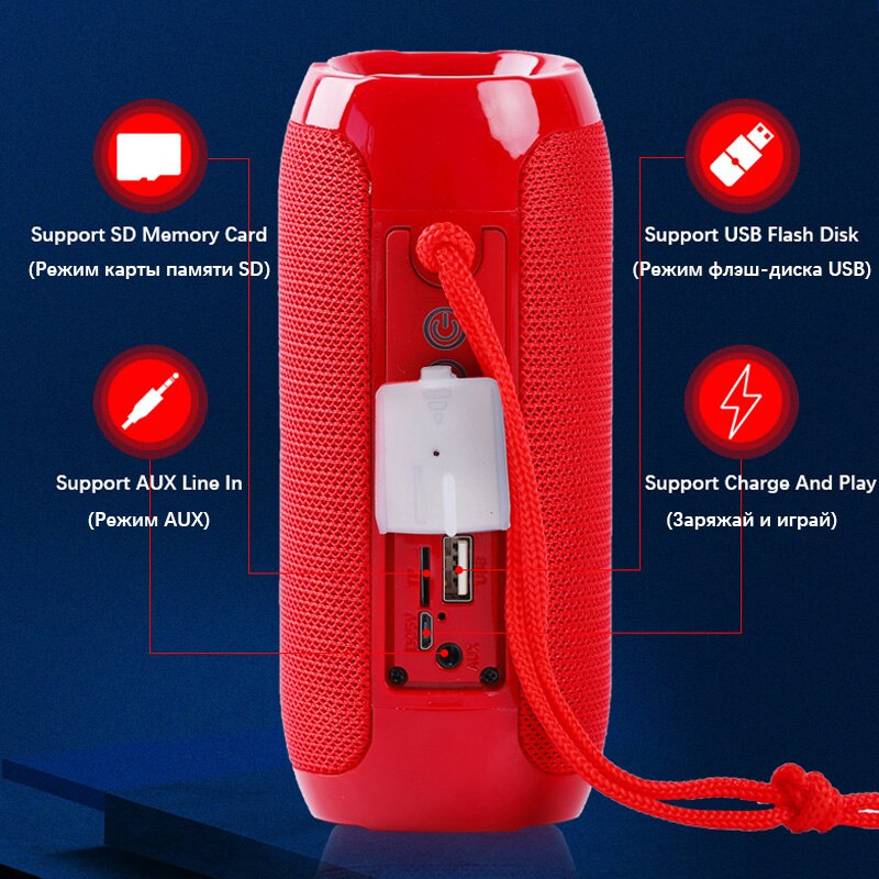 M2-TEC Lautsprecher Lautsprecher Bluetooth Lautsprecher, Rot