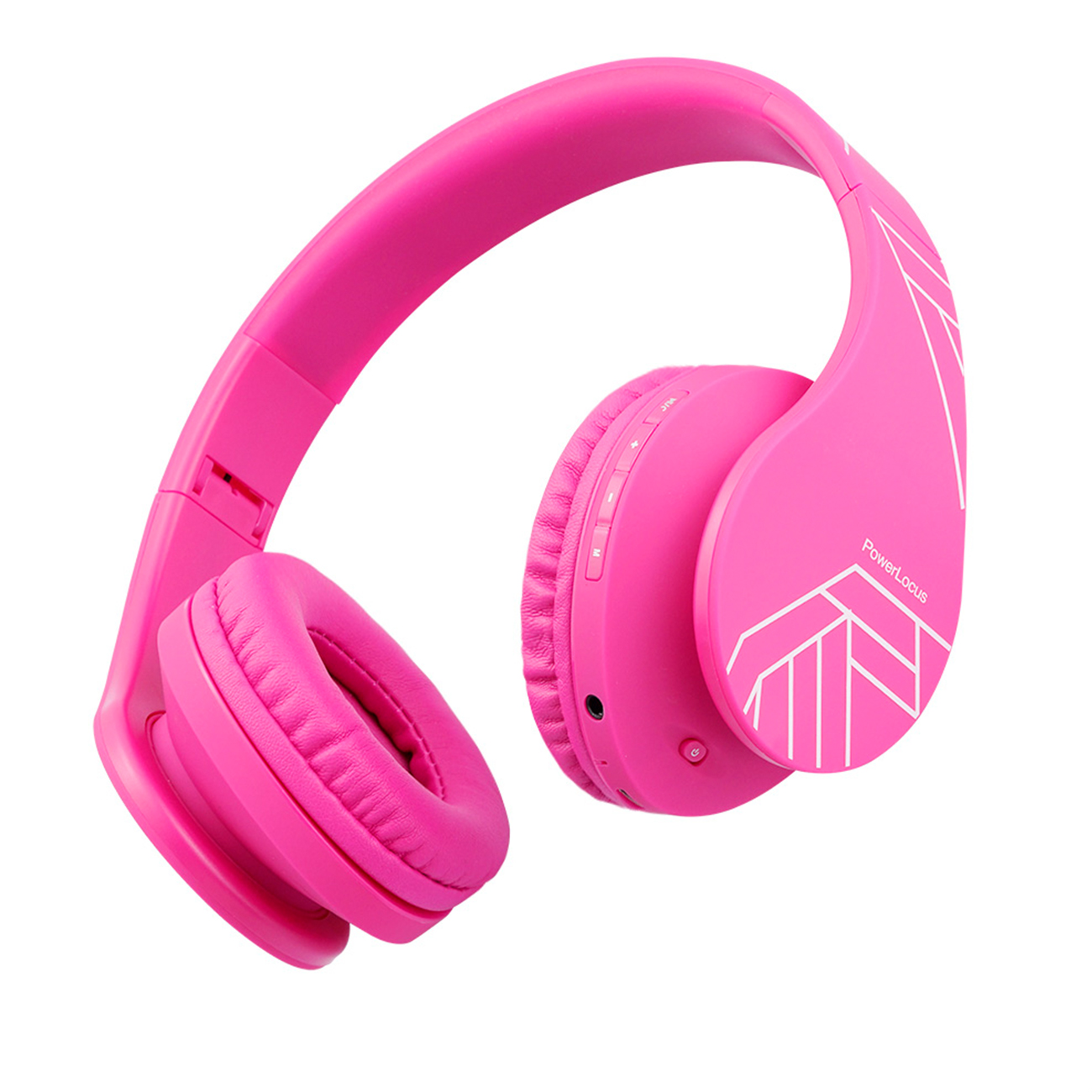 POWERLOCUS P2 für Rosa Over-ear Kopfhörer Bluetooth Kinder
