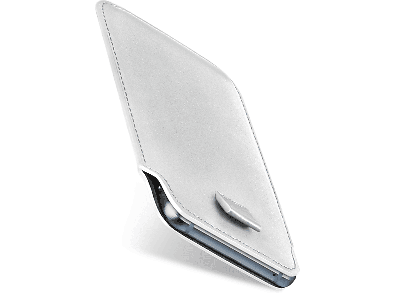 MOEX Slide Case, Full Cover, Google, Pixel 4a 5G, Shiny-White