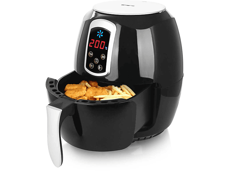EMERIO AF115668 Air Fryer HeißluftFritteuse 1400 Watt Schwarz SATURN