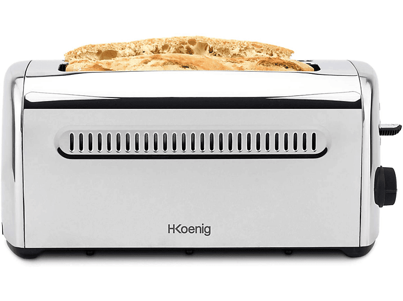 H.KOENIG TOS32 Toaster Silber (1500 Watt, Schlitze: 2)