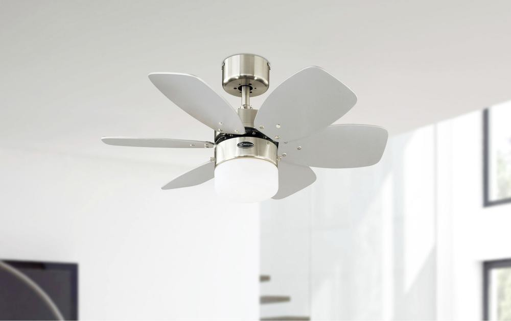 WESTINGHOUSE Flora Royale Deckenventilator Chrom / Nickel gebürstet (39 Watt)