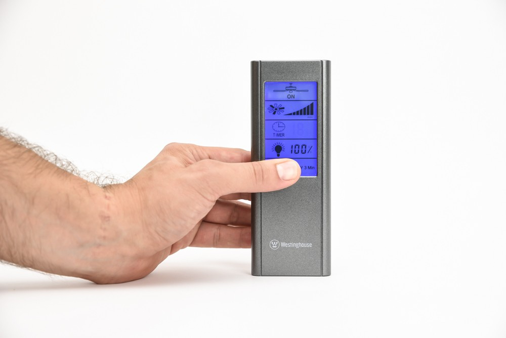 WESTINGHOUSE Westinghouse Deckenventilator Touchscreen Fernbedienung Deckenventilator Grau Silber 