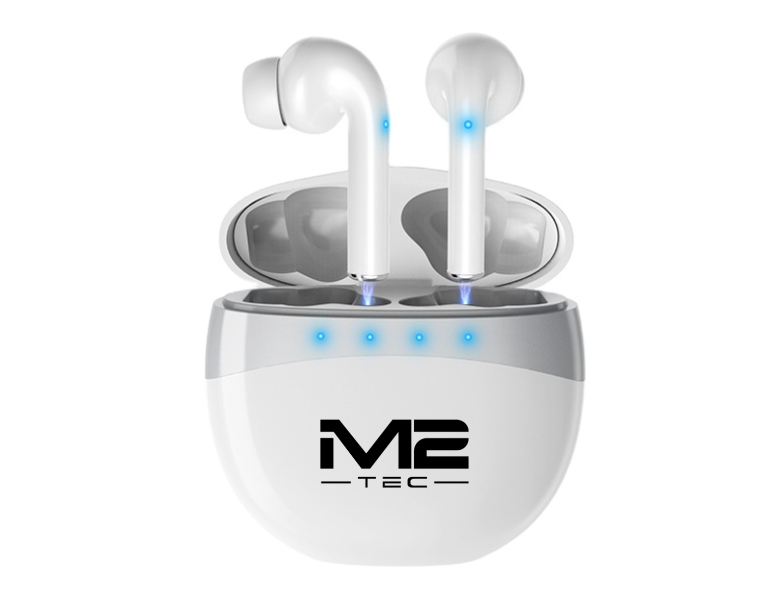 M2-TEC Kopfhörer, Kopfhörer Bluetooth Weiß In-ear