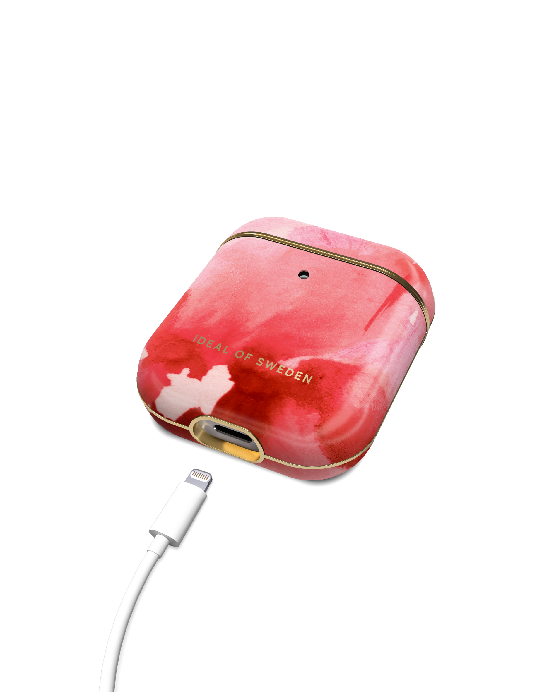 passend IDEAL AirPod Full Cover Coral Case IDFAPCSS21-260 Marble SWEDEN Blush für: Apple OF