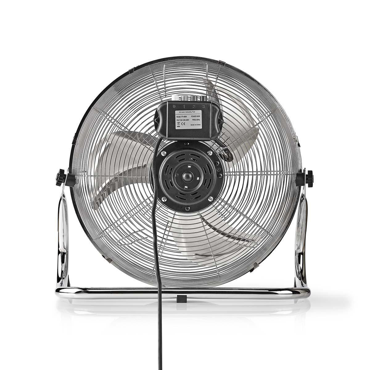 Watt) NEDIS Floor Chrom Fan (80 Bodenventilator FNFL10CCR40