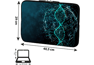 PEDEA Laptop Hülle "DNA Strings" 15,6 Zoll (39,6cm) Notebook Sleeve Sleeve für Universal Neopren, DNA Strings
