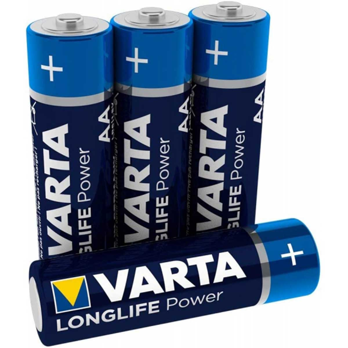 VARTA Longlife Power Mignon AA AlMn, 4906 Batterie Blister) Ah distancia (4er Batterie, Volt, 1.5 Mando 2.96 LR06