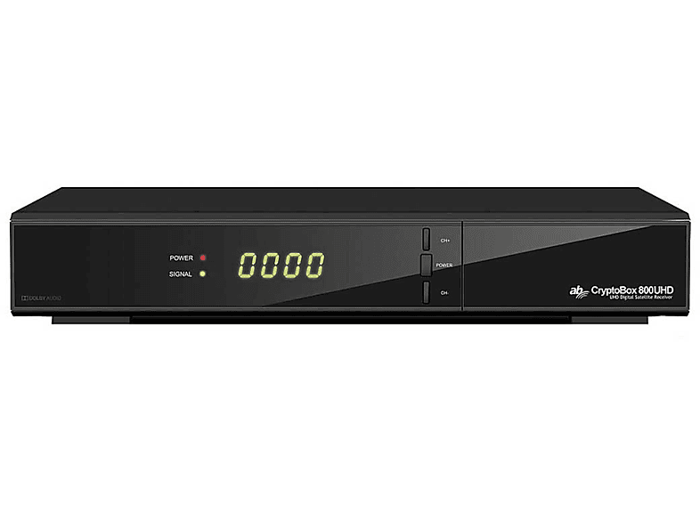AB-COM CryptoBox 800UHD Sat-Receiver (HDTV, PVR-Funktion=optional, schwarz)