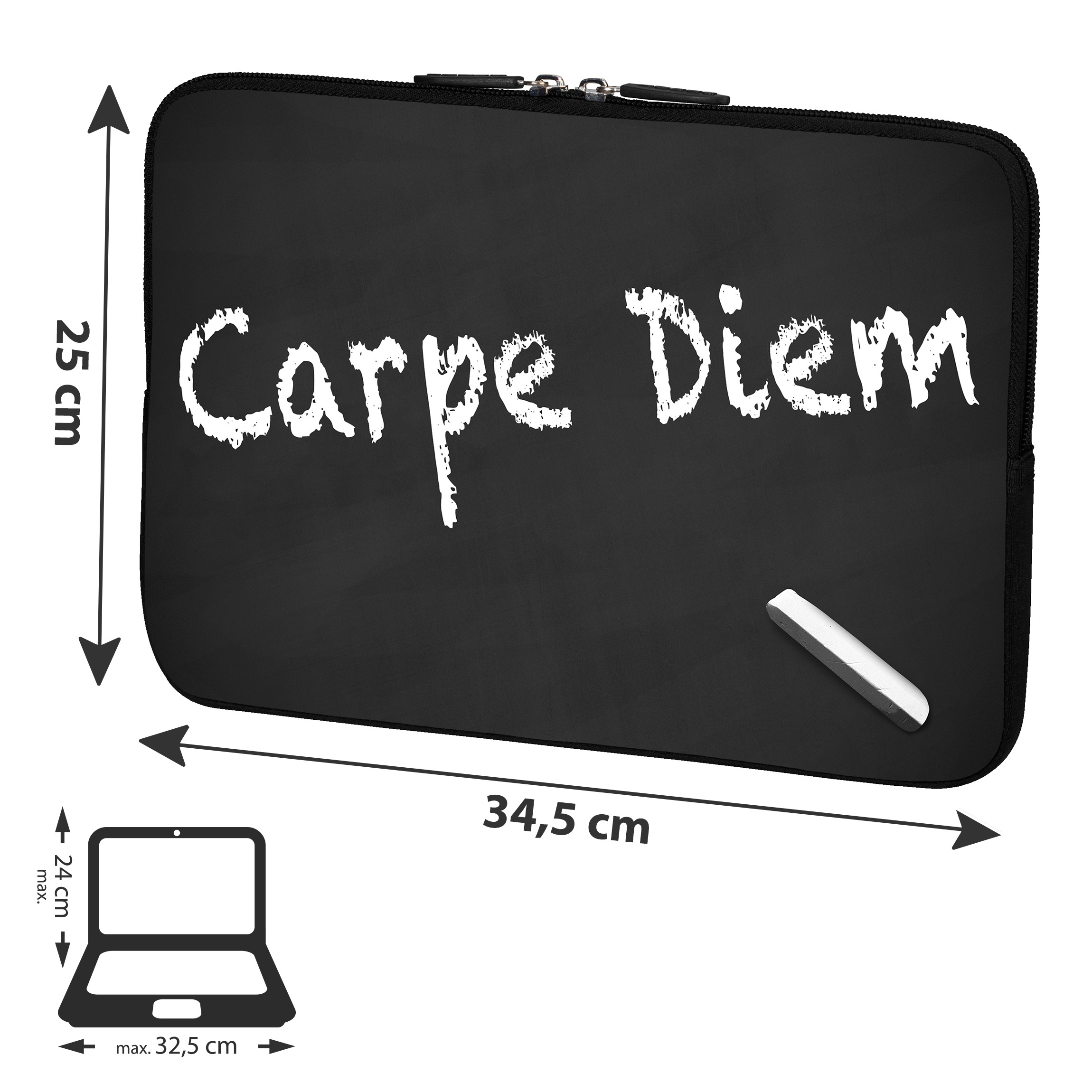 Carpe Universal PEDEA Laptop Sleeve für Zoll 13,3 Hülle (33,8cm) Notebook Sleeve \