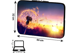 PEDEA Laptop Hülle "Dandelion" 17,3 Zoll (43,9 cm) Notebook Sleeve Sleeve für Universal Neopren, Dandelion