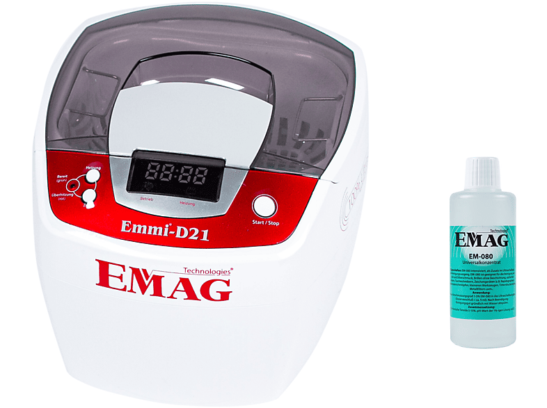 Edelstahlwanne EMAG D21 emmi® mit Ultraschallreinigungsgerät Ultraschallreiniger