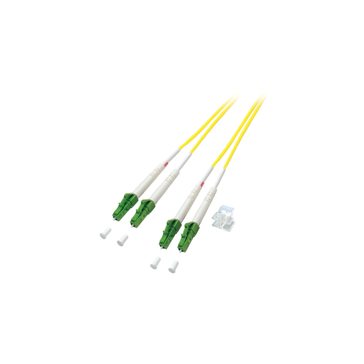 COMMUNIK Kabel Duplex Jumper / - LC/APC Glasfaserkabel, 10 m LC/APC