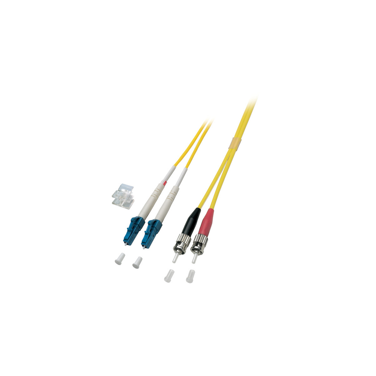 COMMUNIK Kabel Duplex - ST, / 2 Jumper LC Glasfaserkabel, m