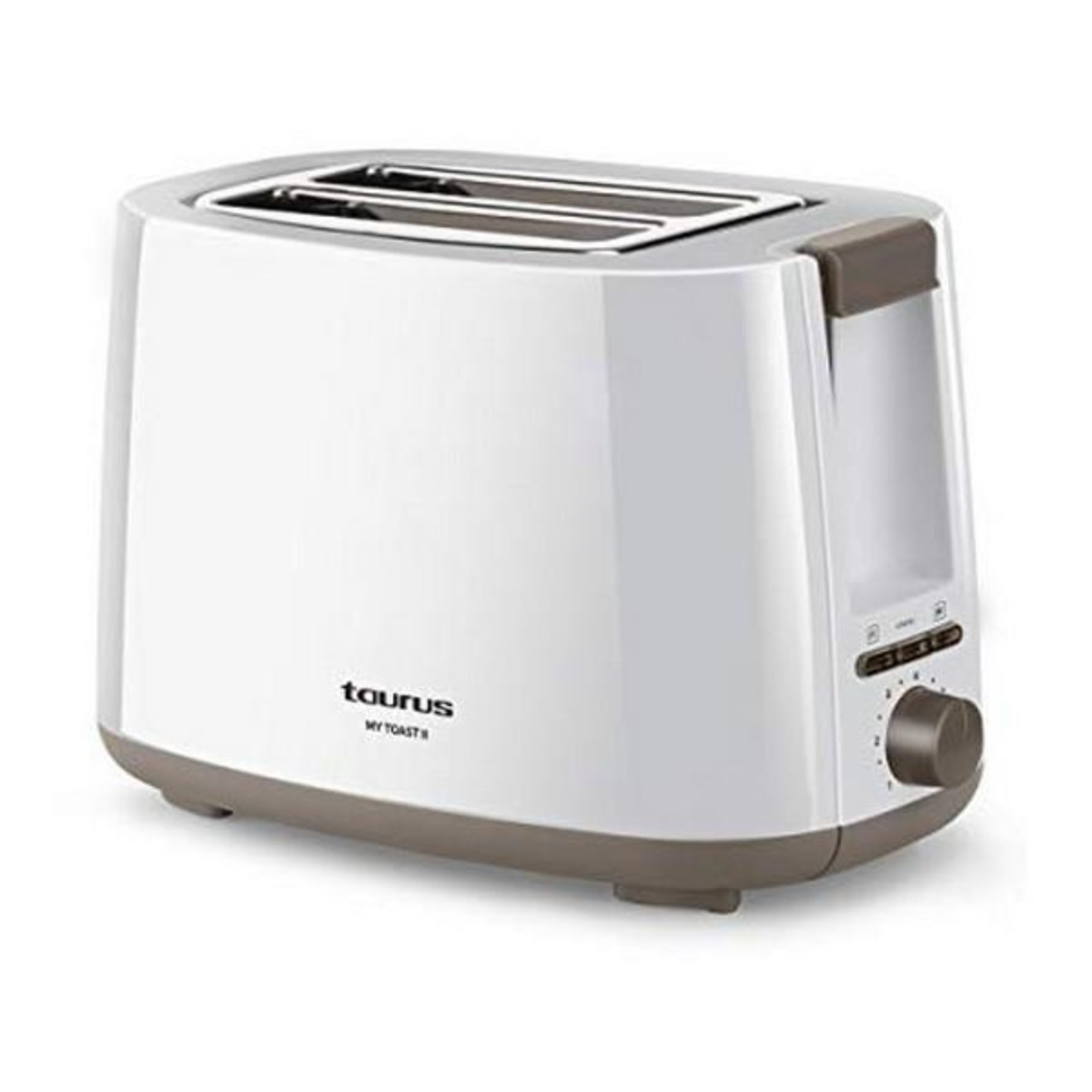 Toaster 2) Watt, (750 TAURUS II Schlitze: Weiß My Toast