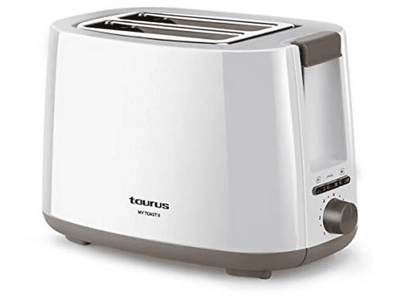 TAURUS My Toast II Toaster Weiß (750 Watt, Schlitze: 2)