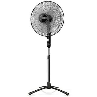 Ventilador de pie - TAURUS BERGEN 16C, 45 W, 3 velocidades, Negro