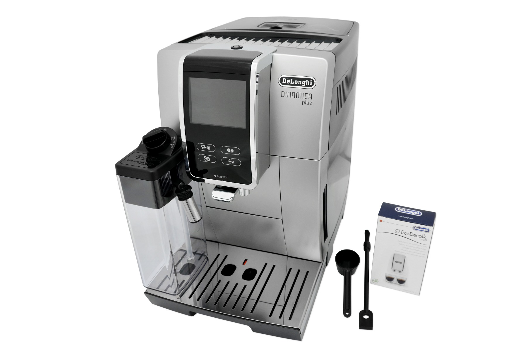 Plus DELONGHI ECAM Kaffeevollautomat Silber/Schwarz Dinamica 370.85.SB
