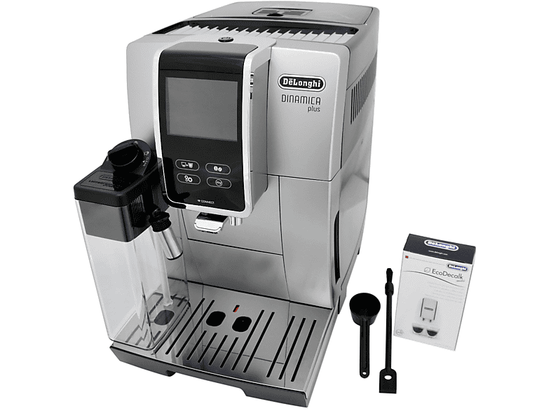 Plus Dinamica DELONGHI Kaffeevollautomat Silber/Schwarz 370.85.SB ECAM