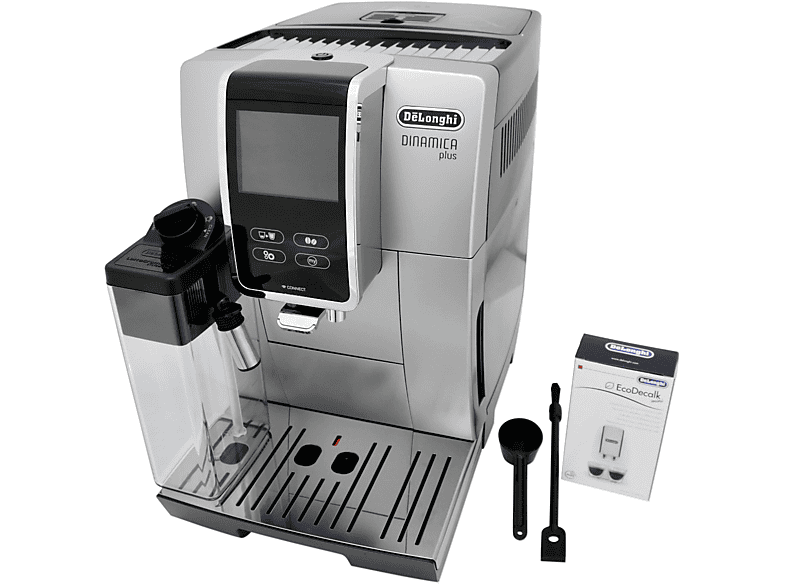 DELONGHI Dinamica Plus ECAM 370.85.SB Kaffeevollautomat Silber/Schwarz