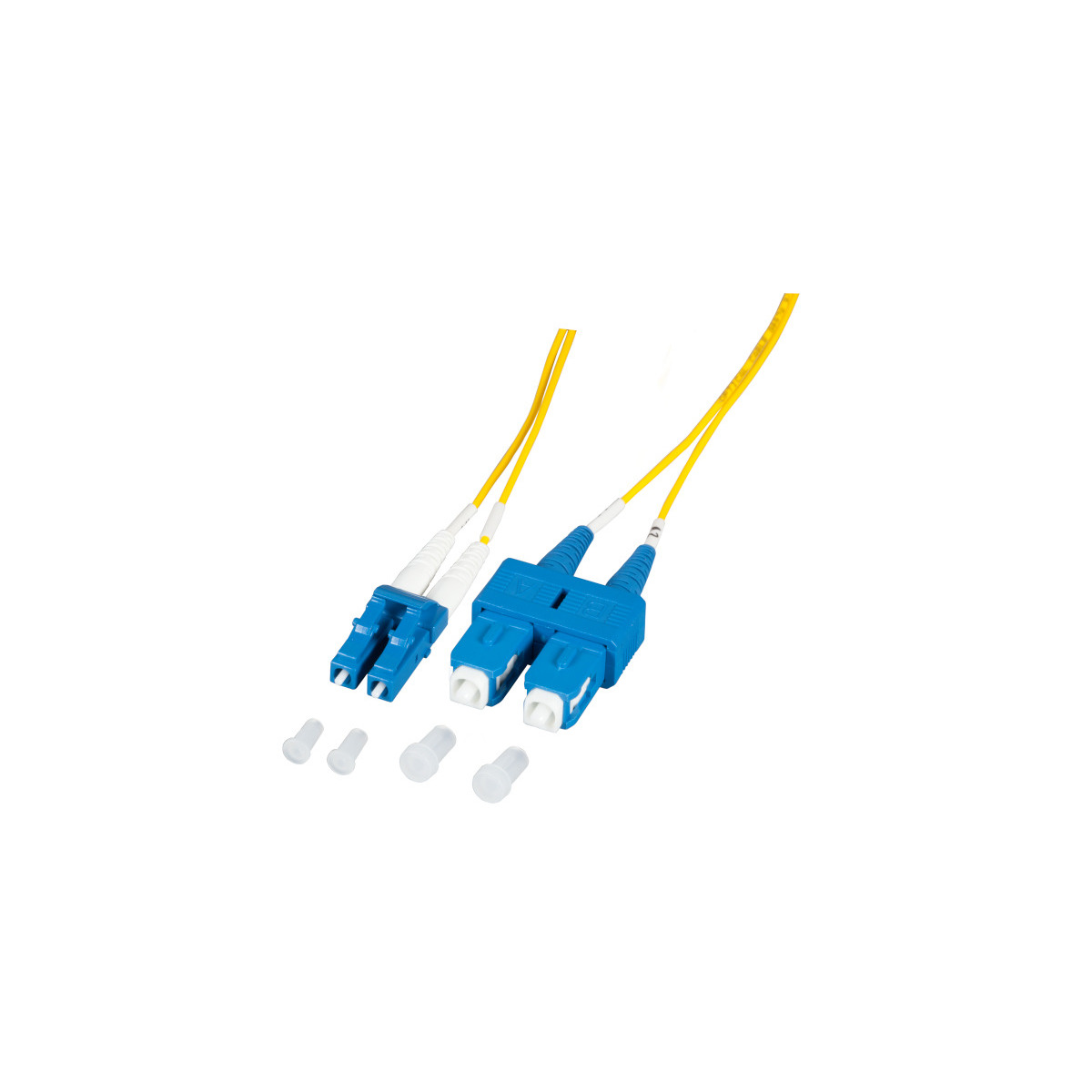 COMMUNIK Kabel Duplex Jumper / - m LC SC, 2 Glasfaserkabel, 1.2mm