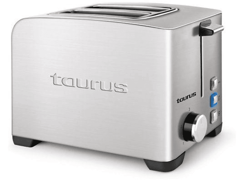 TAURUS MyToast II Legend Toaster Silber (850 Watt, Schlitze: 2)