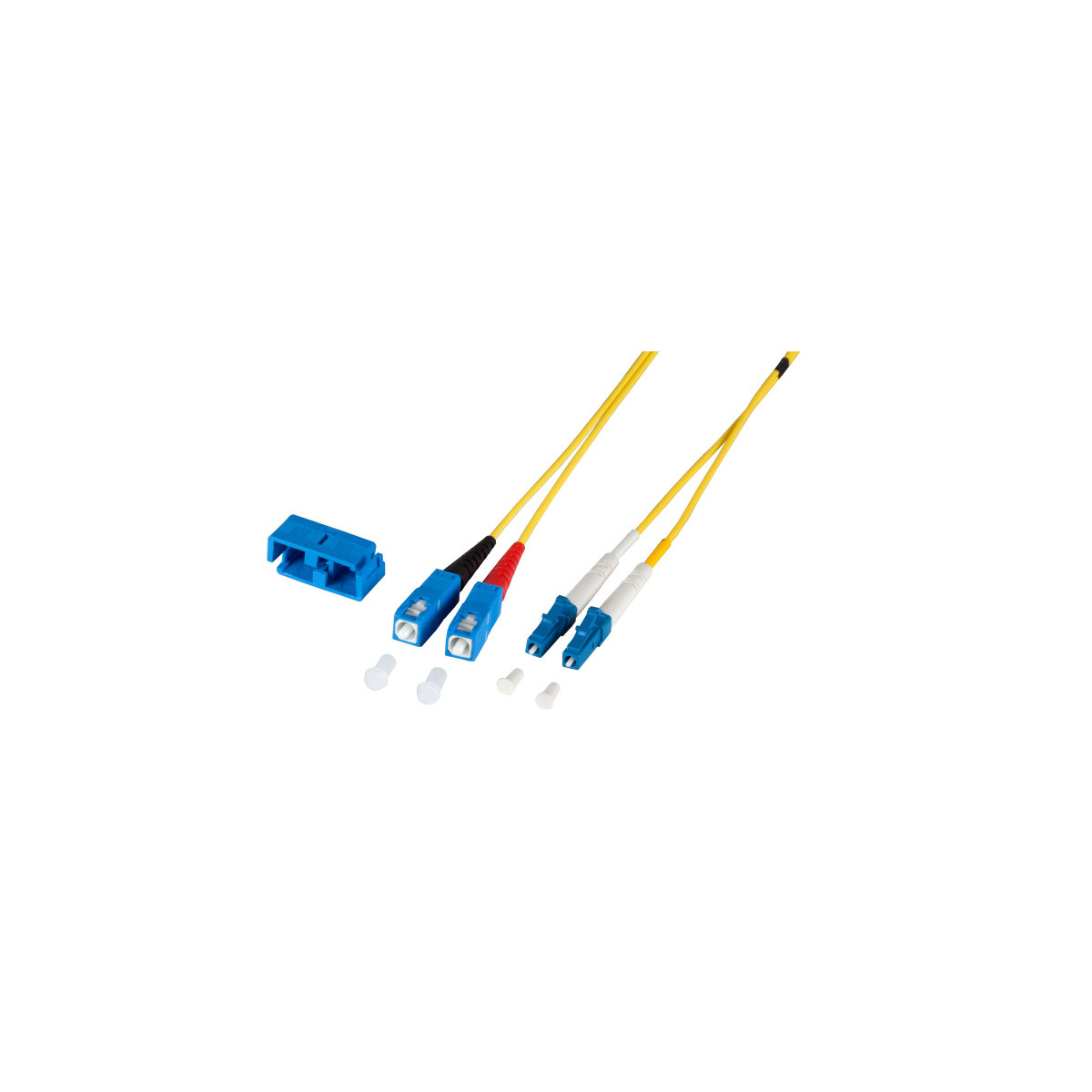 COMMUNIK Kabel biegeunempfindlich - Duplex SC Jumper / Glasfaserkabel LC