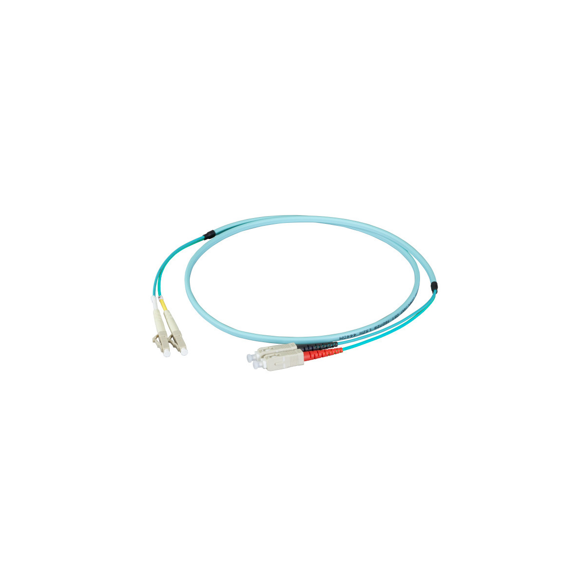 COMMUNIK Kabel Duplex Flachjumper / 50 SC, - Glasfaserkabel, LC m