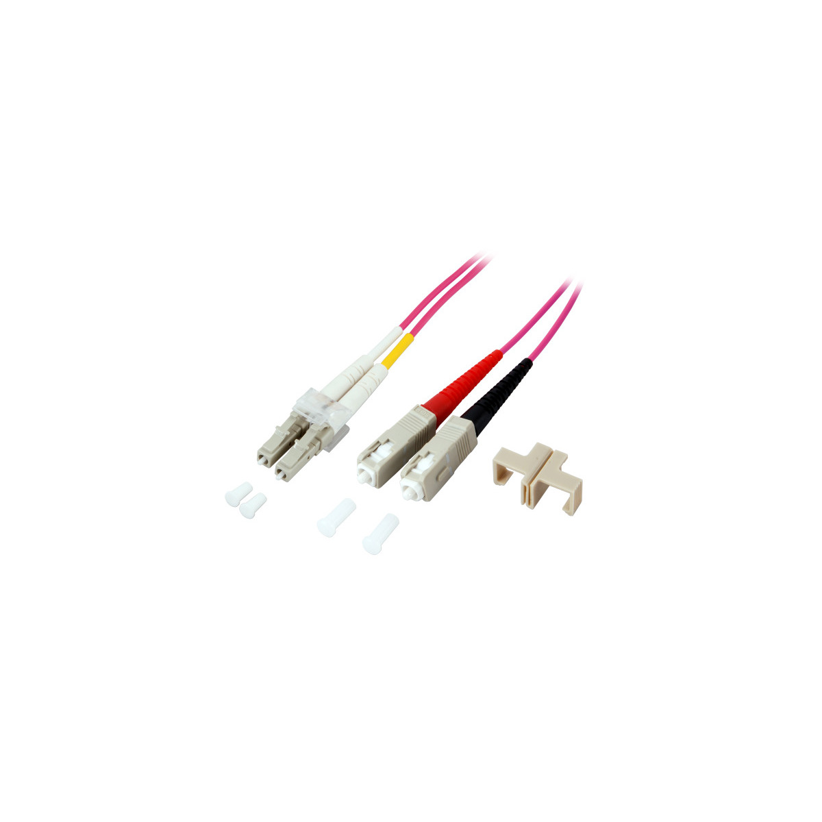 COMMUNIK Kabel 45 Duplex m Glasfaserkabel, Jumper LC - / SC